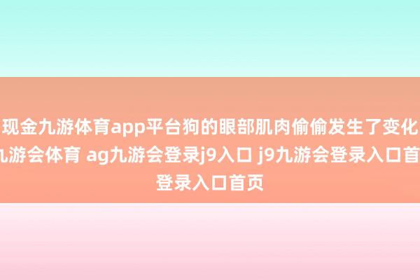 现金九游体育app平台狗的眼部肌肉偷偷发生了变化-九游会体育 ag九游会登录j9入口 j9九游会登录入口首页