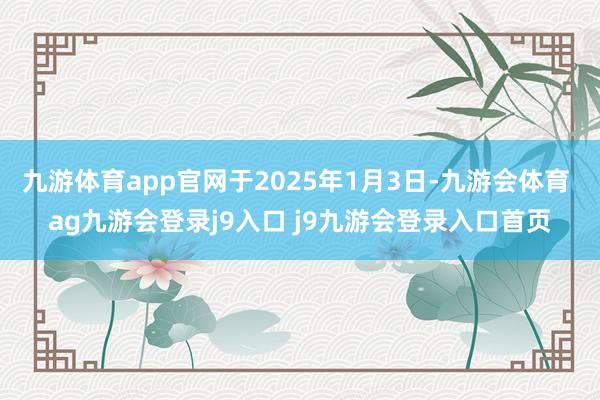九游体育app官网于2025年1月3日-九游会体育 ag九游会登录j9入口 j9九游会登录入口首页